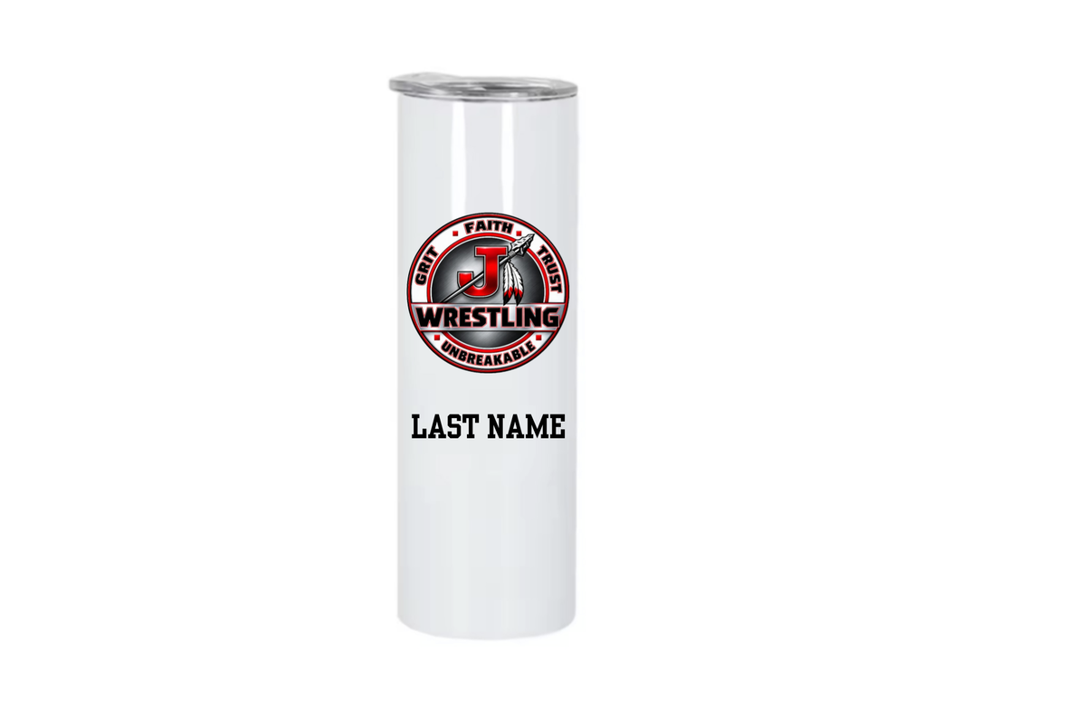 Jackson Indians Wrestling Club Drinkware 20oz Stainless Steel Tumbler (Customizable)