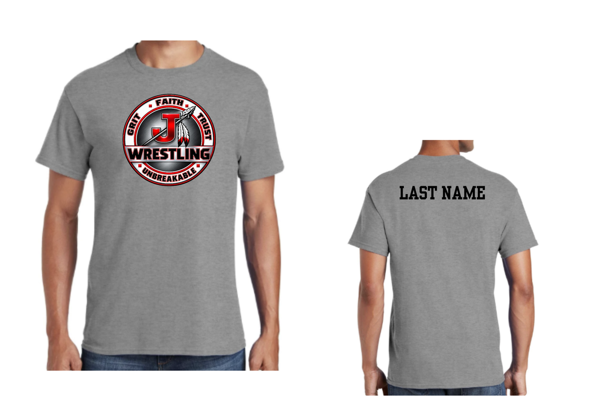 Jackson Indians Wrestling Club T Shirt Grey (Customizable)