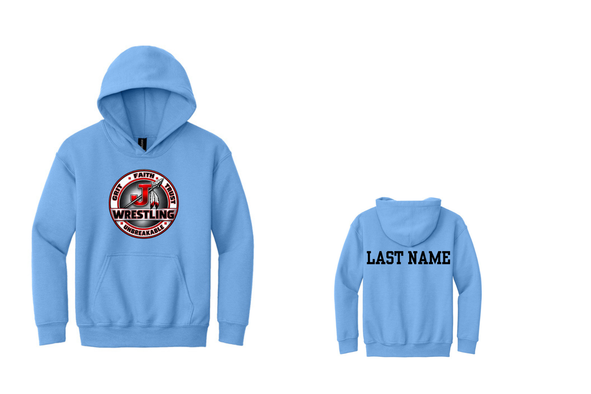 Jackson Indians Wrestling Club Hoodie Carolina Blue (Customizable)