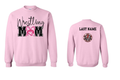 Jackson Indians Wrestling Club Wrestling Mom Design 1 Sweatshirt Pink (Customizable)