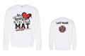 Jackson Indians Wrestling Club Wrestling Mom Design 2 Sweatshirt White (Customizable)