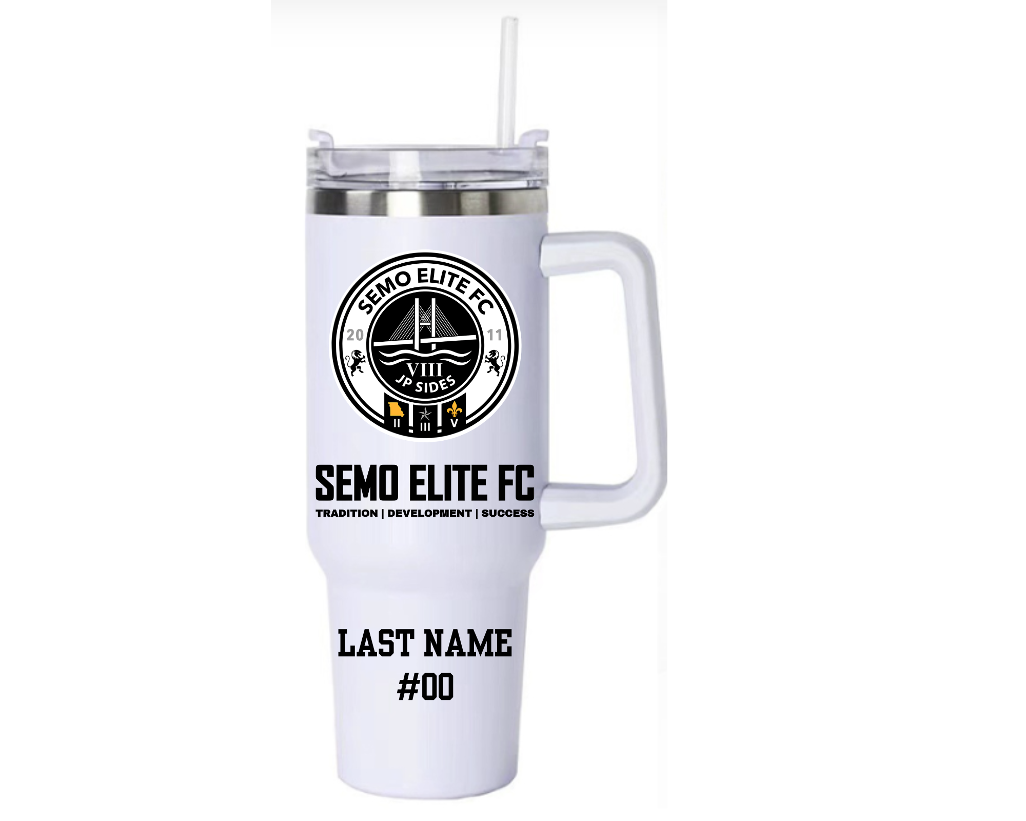 SEMO Elite FC 40oz Stainless Steel Tumbler (Customizable)