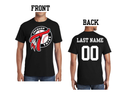 Tribe Baseball Black T Shirt (Customizable)