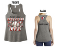 Tribe Baseball Grey Tank Top Baseball Life (Customizable)
