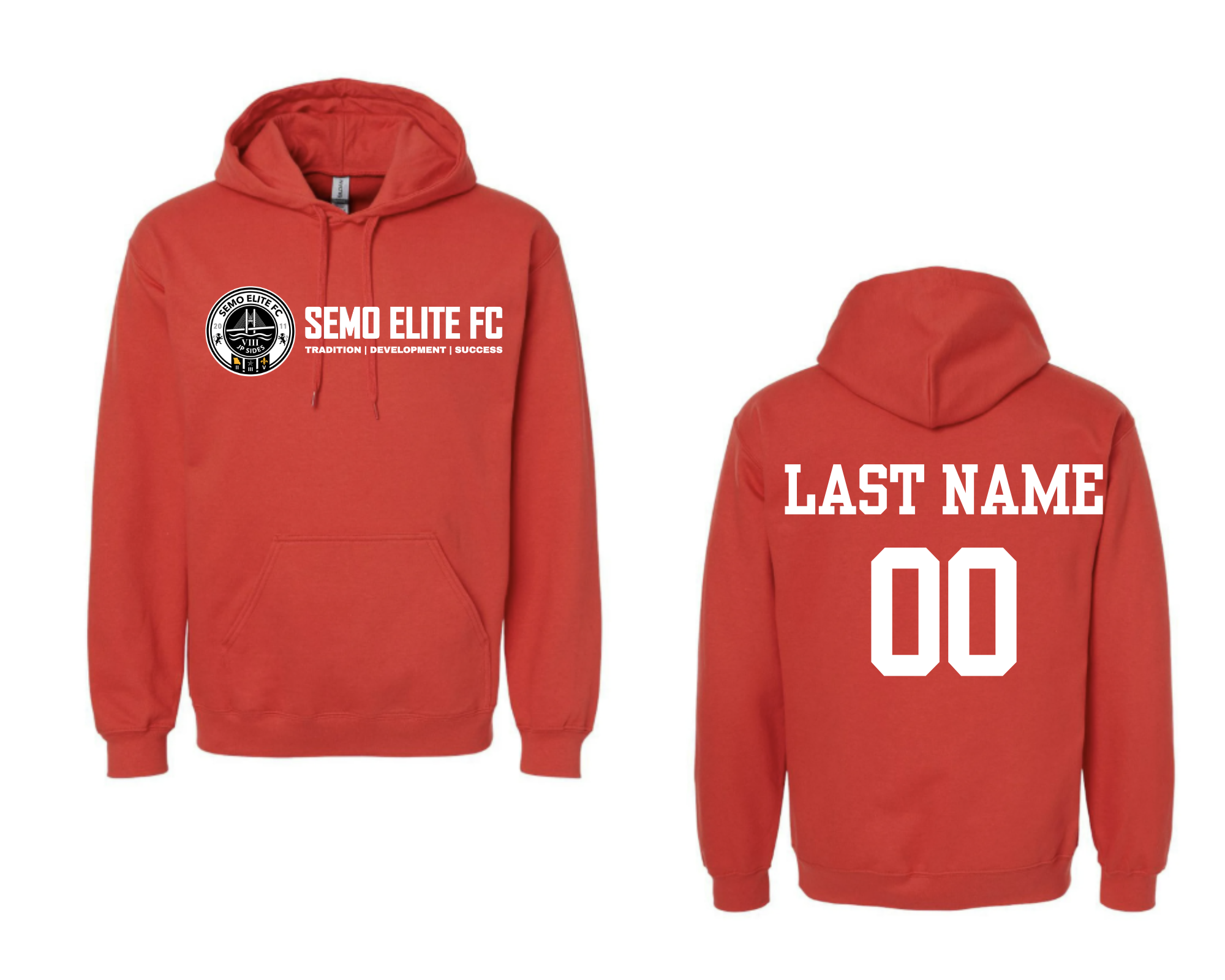 SEMO Elite FC Hoodie Red (Customizable)