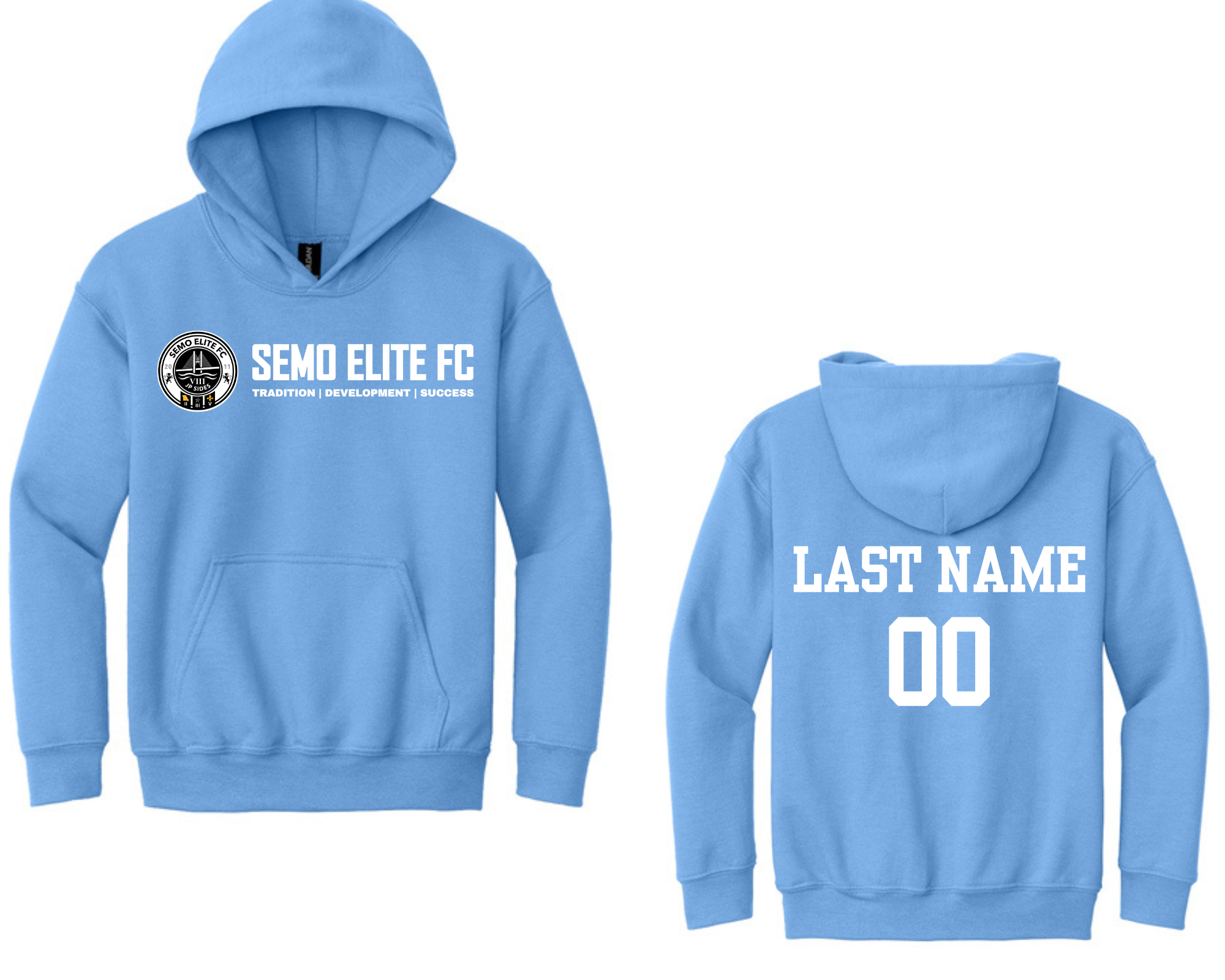 SEMO Elite FC Hoodie Carolina Blue (Customizable)