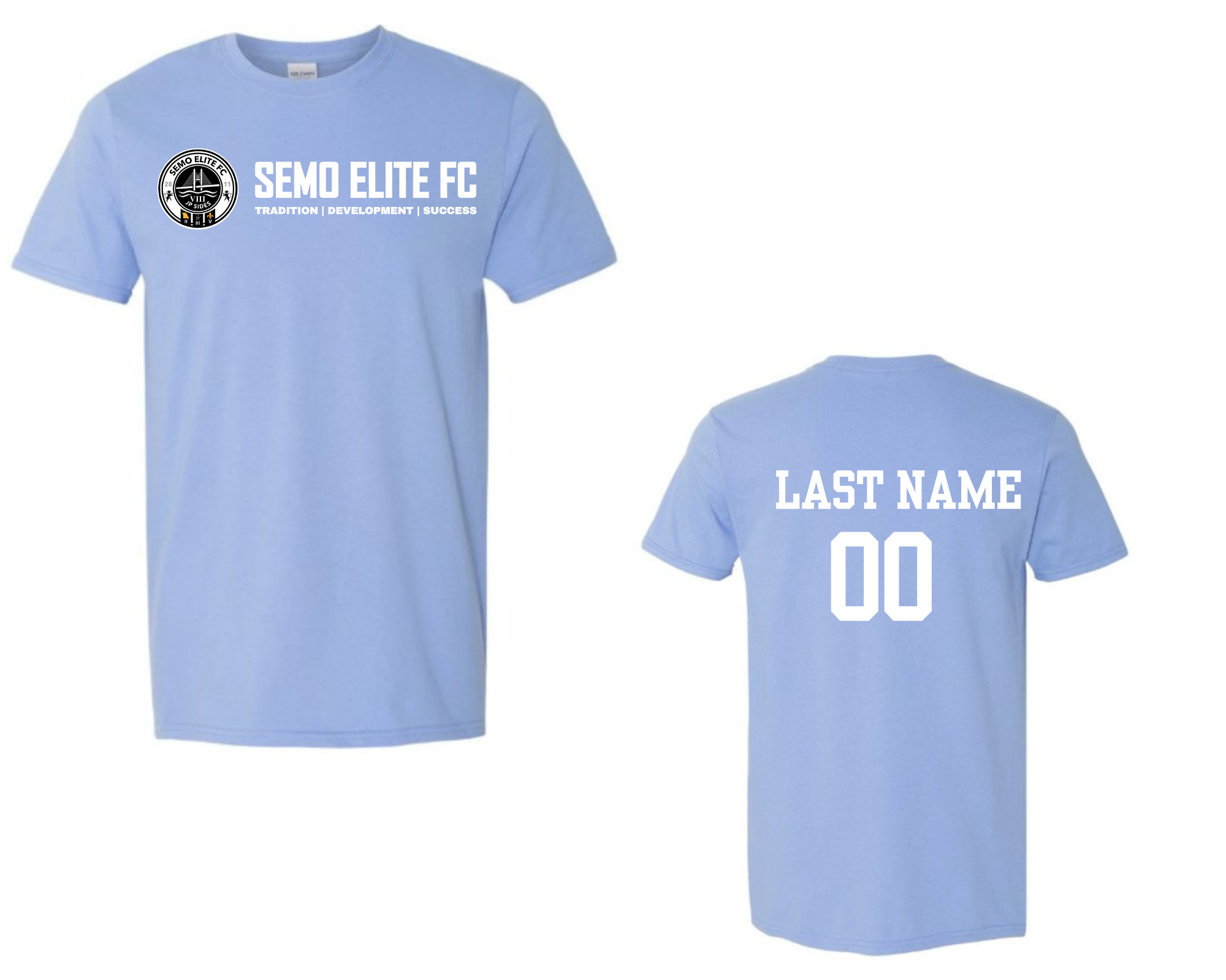 SEMO Elite FC T Shirt Carolina Blue (Customizable)