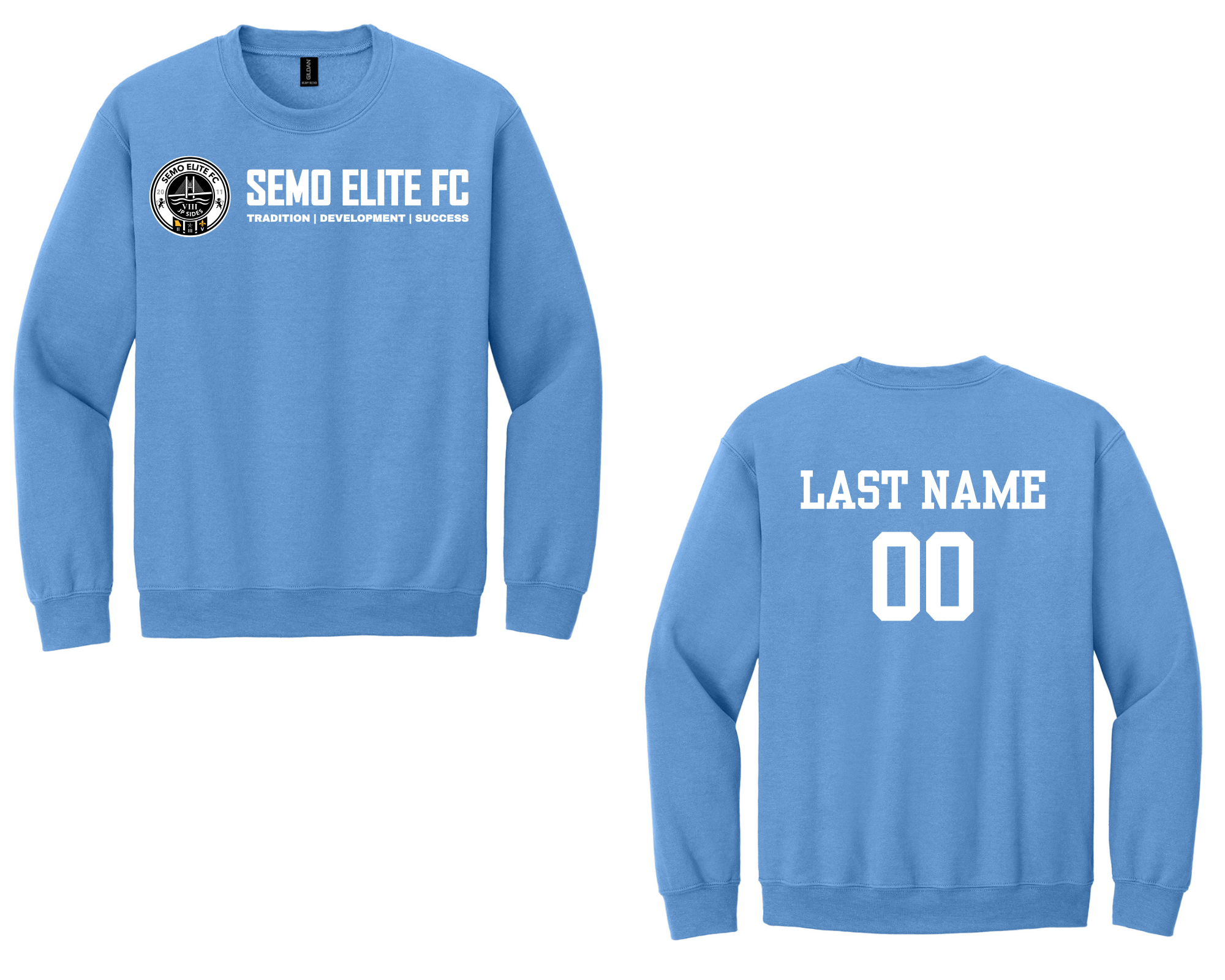 SEMO Elite FC Sweatshirt Crewneck Carolina Blue (Customizable)