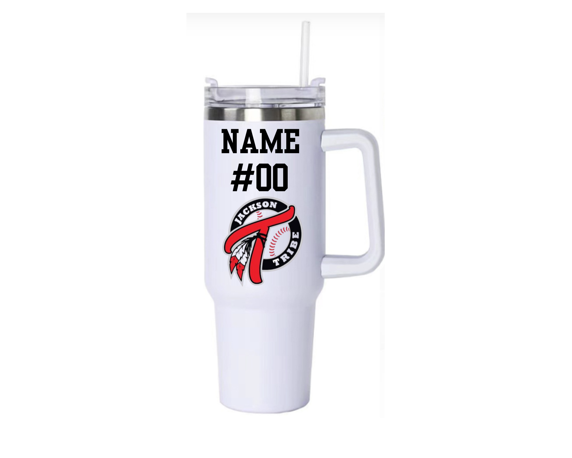 Tribe Baseball 40oz Stainless Steel Tumbler (Customizable)